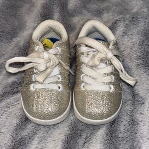 K-Swiss Glittery Silver Sneakers